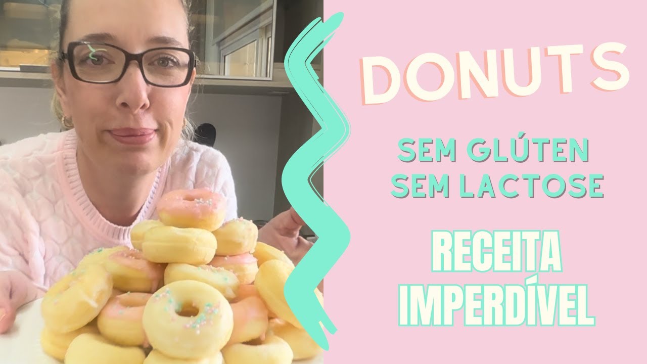 DONUTS SEM GLÚTEN NEM LEITE a INCRÍVEL receita SUCESSO aqui