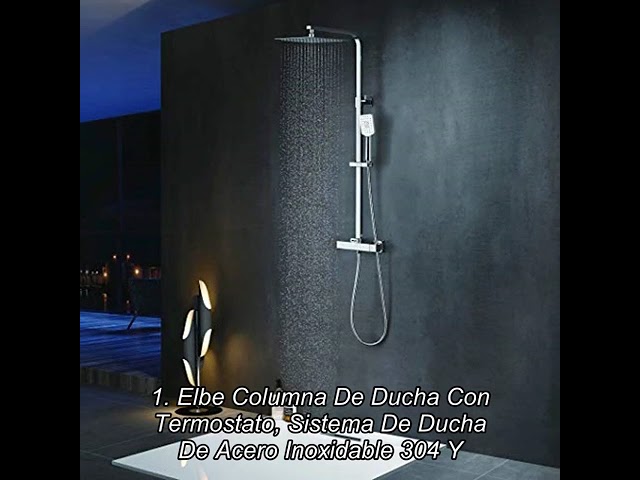 Vídeo relacionado con Juegos de Ducha para baño Negro Mate de 16 "Grupo DE Ducha DE Ducha DE Ducha VÁLVULA TERMOSTADA