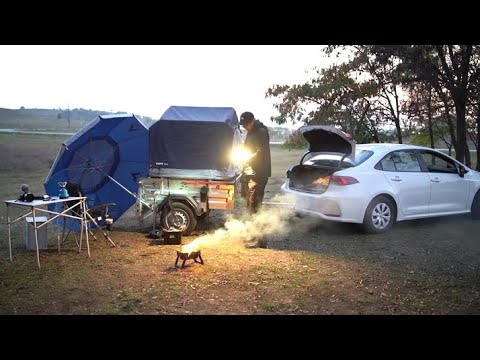 σκηνή οροφής THULE TEPUI & SEA TO SUMMIT μαγείρεμα και ριλάξ