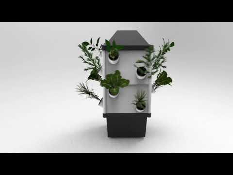 Hydroponic NFT Tower System - 16 Pocket - Hydroponic Systems