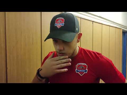 20. 12. 2021: Radim Toman po utkání LHK Jestřábi Prostějov – HC RT TORAX Poruba 2011 (2:1)