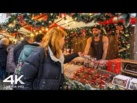 Haarlem Christmas Market 2025 🎄 Winter Walking Tour | Holiday food! 4K