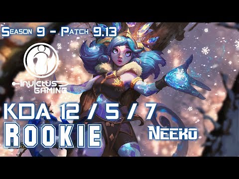 IG Rookie NEEKO vs QIYANA Mid - Patch 9.13 KR Ranked