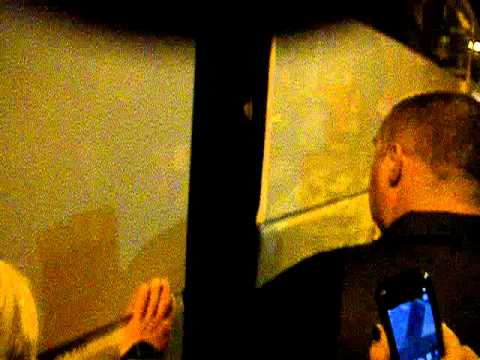 Xfactor tour bus at hotel Nottingham -  Xfactor Live - Nottingham 23rd March 2011