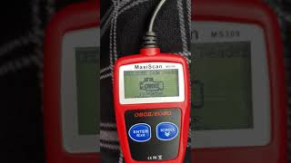 Maxiscan MS309 no codes stored