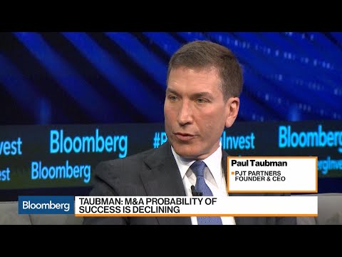 Big M&A Probability of Success Declining, PJT CEO Taubman Says