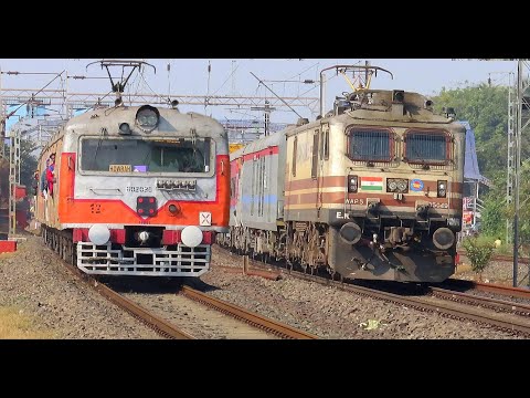 Fastest WAP-5 V/s Vande Bharat Exp: Rajdhani+ LHB Vibhuti+ Durgiana+ KanchanKanya+ Tebhaga Exp