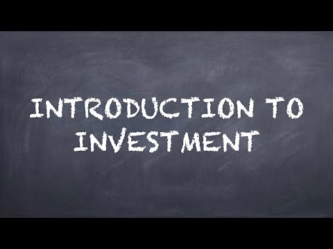 Introduction to Investment【Dr Deric】