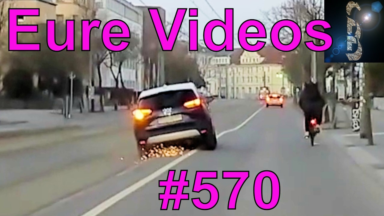 Eure Videos #570 - Dashcam - Blind wegen Sonne - Klettverschluss - Konvoi mit blauen Fahnen