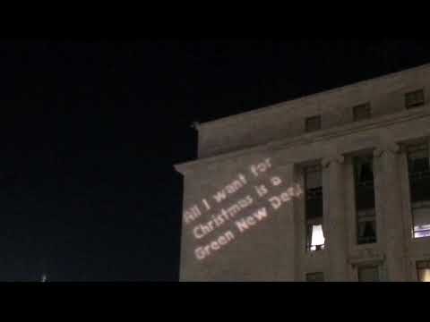 Green New Deal Protest on Rayburn House Office Building