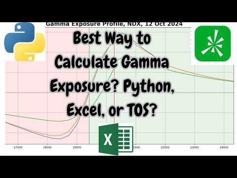 Best Way to Calculate Gamma Exposure? Python, Excel, or TOS?