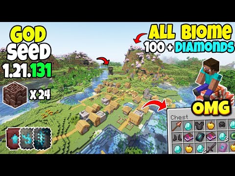 🔥Ultimate (God Seed) For Minecraft 1.21.131 Bedrock And PE | All Biomes Seed | Minecraft Seeds