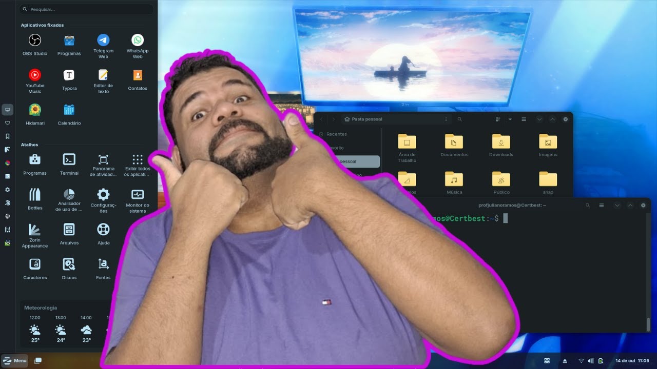 ⭐ZORIN muito mais Bonito que WINDOWS e com Animações!