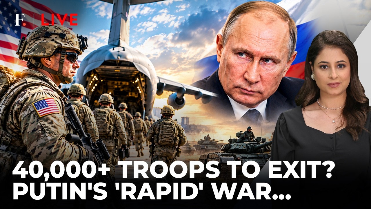 40000 US Troops Out? Military 'Shake-Up' To Jolt Europe Amid Putin's Rapid War Threat|Firstpost Live