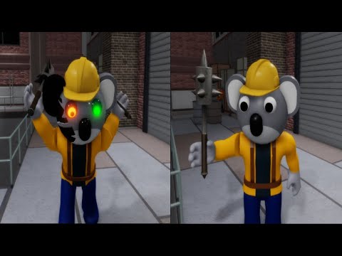 New Kolie Infected vs Non Infected Jumpscare - Roblox Piggy RP