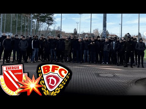 Ultras BFC Zaunfahnen: Der Weg führt nach Cottbus...