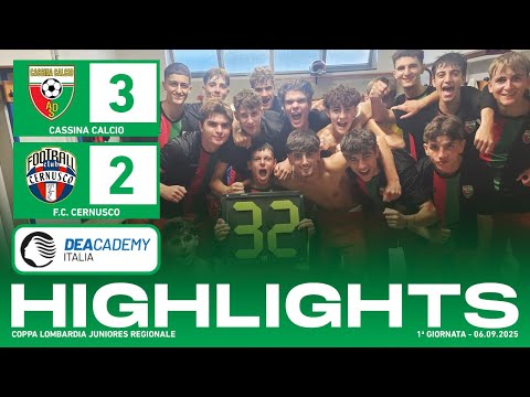 Cassina Calcio - F.C. Cernusco 3-2 | Gol & Highlights | Juniores Regionale 2025/26
