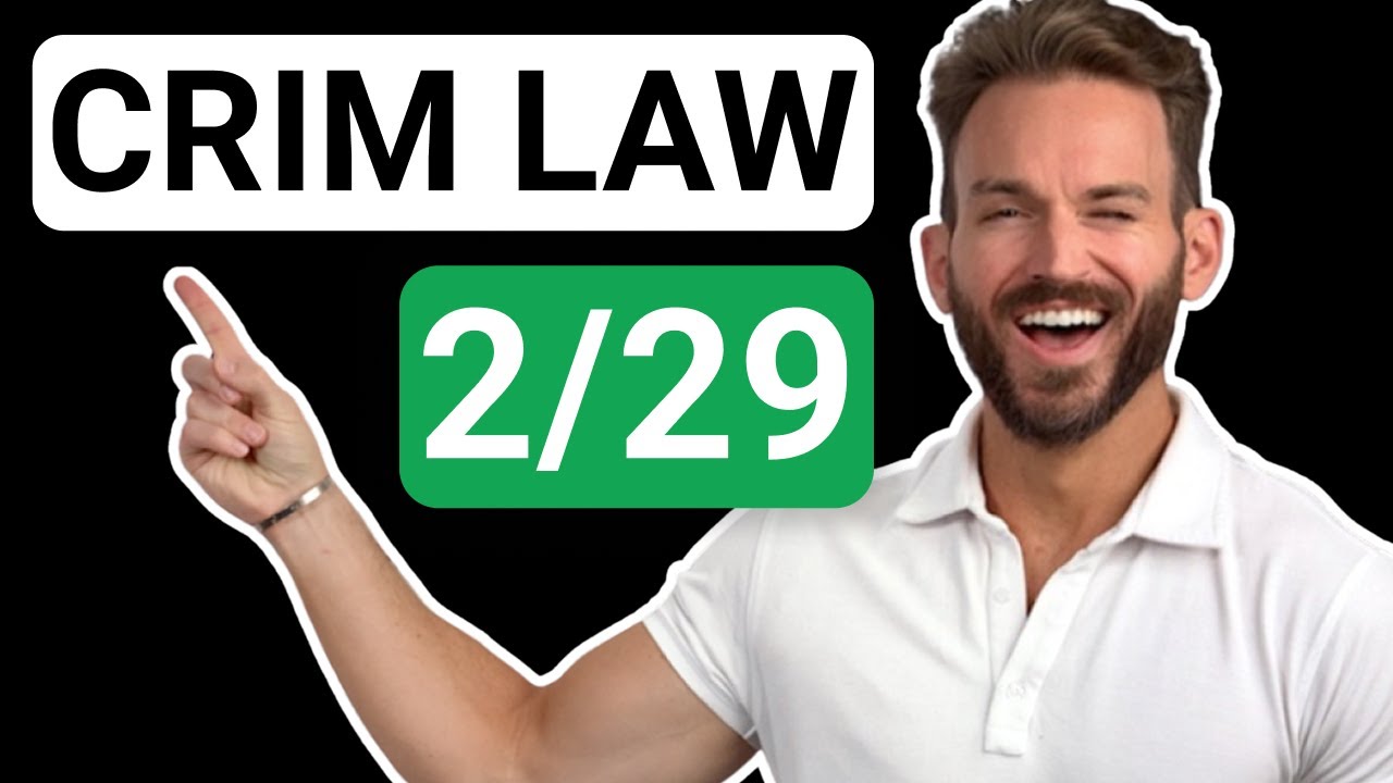 Criminal Law: Introduction (Burdens of Production & Persuasion) [LEAP Preview]