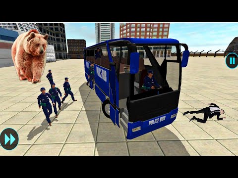 Us Police Uphill Bus Driving Simulator – Police Soldier Duty Transporter Bus - Android Gameplay #22