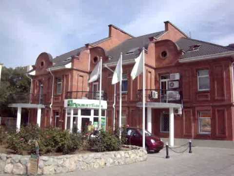 Feodosiya , Crimea school cinema stadium and view