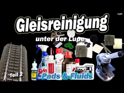 Track cleaning under the microscope - fleece, felt, polishing pads & cleaning fluids