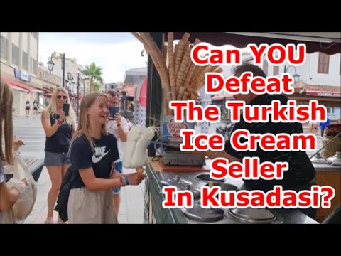 Can You Defeat This Turkish Ice Cream Seller In Kusadasi | Turkish Ice Cream Man Tricks - June 2022
