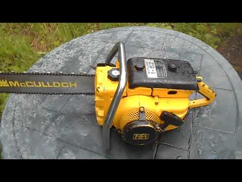 McCulloch 1-52 Chainsaw Test Run