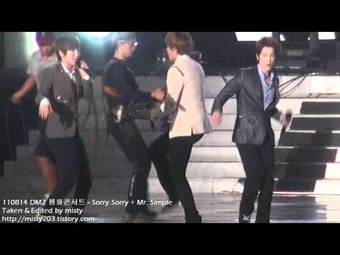 110814 DMZ Peace Concert - Sorry Sorry+Mr. Simple (Kyuhyun Focus)