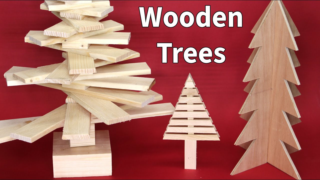 Watch video 5 Simple Wooden Christmas Trees with Easy Storage Now 5 Simple Wooden Christmas Trees with Easy Storage