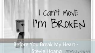 Before You Break My Heart - Stevie Hoang.