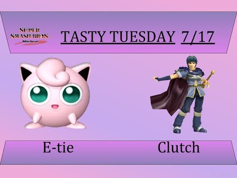 Clutch (Marth) vs E tie (jiggleypuff) Tasty Tuesday 7/17 Loser's Quarterfinal - SSBM