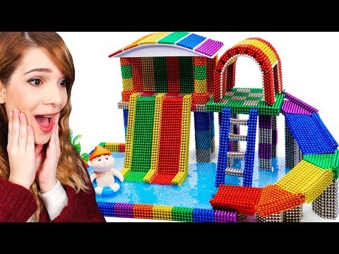 HANNO COSTRUITO UNA CASA CON PISCINA CON I MAGNETI! *INCREDIBILE*
