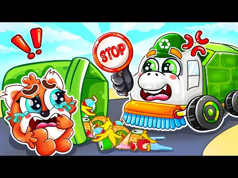Don't Throw Trash Away Song🗑️🧹Clean Up Trash Song🚗🚑🚌🚓+More Nursery Rhymes by BabyCars Story