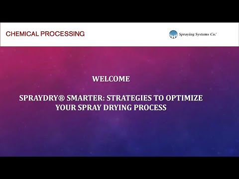 Strategies to optimize your spray drying process: SprayDry® Smarter