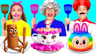 Download lagu Me vs Grandma Cooking Challenge | Crazy Cooking Battle by BaRaDa Challenge mp3