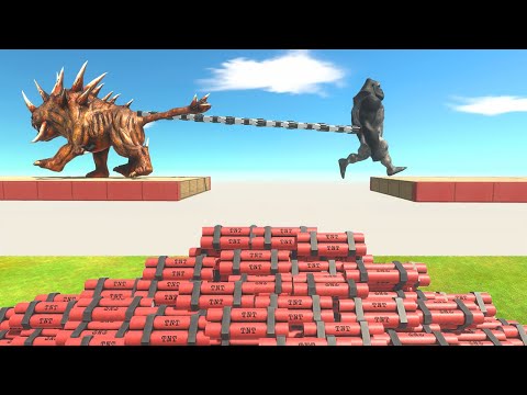 Primates vs Infernals Above TNT - Animal Revolt Battle Simulator