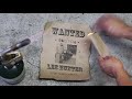 How to make a wanted poster or treasure map.