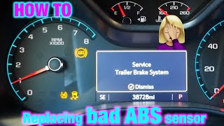 Bad ABS sensor / wheel speed sensors, lets replace them | chevy colorado zr2