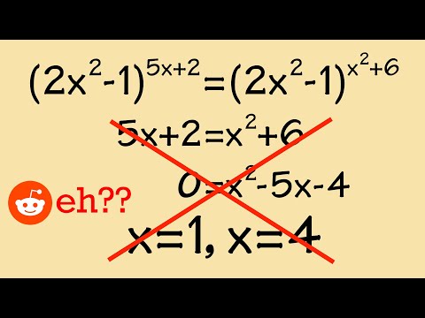 Be careful when solving this "exponential" equation! Reddit r/askmath