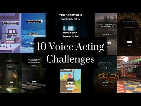 10 Voice Acting Challenges | Compilation