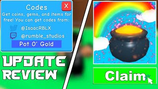NEW WORKING BOOST CODES | BUBBLE GUM SIMULATOR | UPDATE 19 REVIEW | ST PATRICKS UPDATE | ROBLOX
