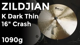 Video thumbnail for Zildjian K Dark Thin 16" Crash Cymbal 1090g  #AI97673082 by Peter Lewis