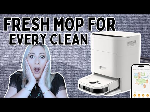 The World's First 2-in-1 Robot Vacuum That can CHANGE its own mop! Noesis F10 Pro Robot Vacuum Mop