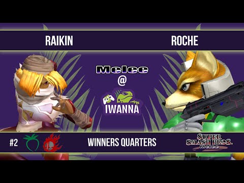 Melee @ Iwanna #2 - Raikin (Sheik) VS Roche (Fox / Marth) - SSBM - Winners Quarters