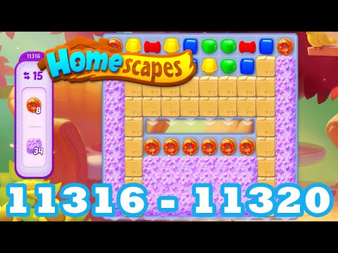 Homescapes Level 11316 - 11320 HD 3 - match puzzle Gameplay | android | IOS | 11317 | 11318 | 11319