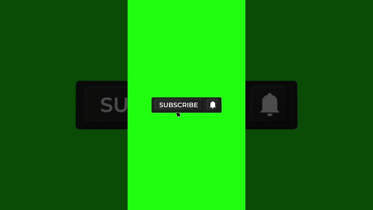 Green screen Subscribe Button