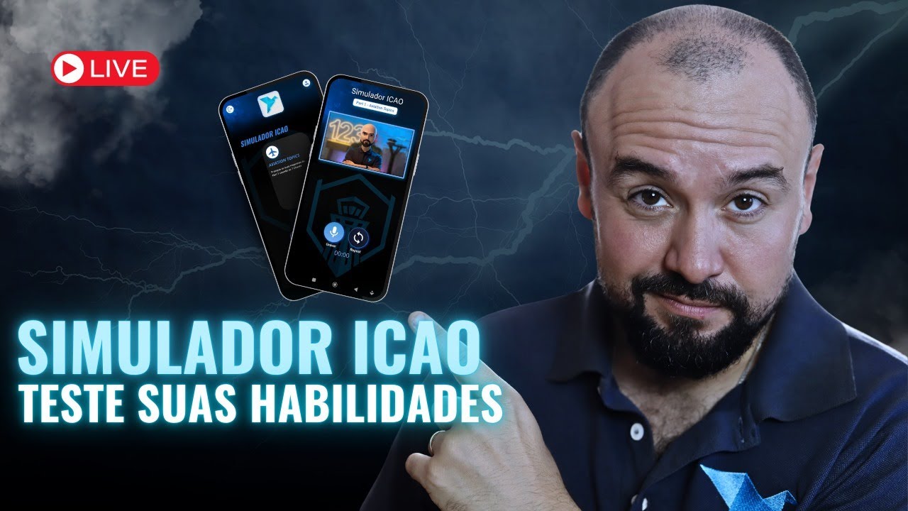 Prova ICAO ao vivo com examinador #3