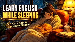 Learn English While Sleeping: Cozy Rain & Warm Blanket