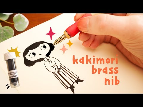 Trying Out The Kakimori Brass Nib For Drawing