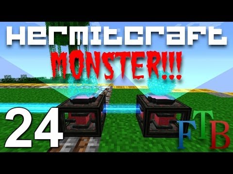 Hermitcraft FTB Monster Ep. 24 - MFFS & Quantum Field Chamber !!!